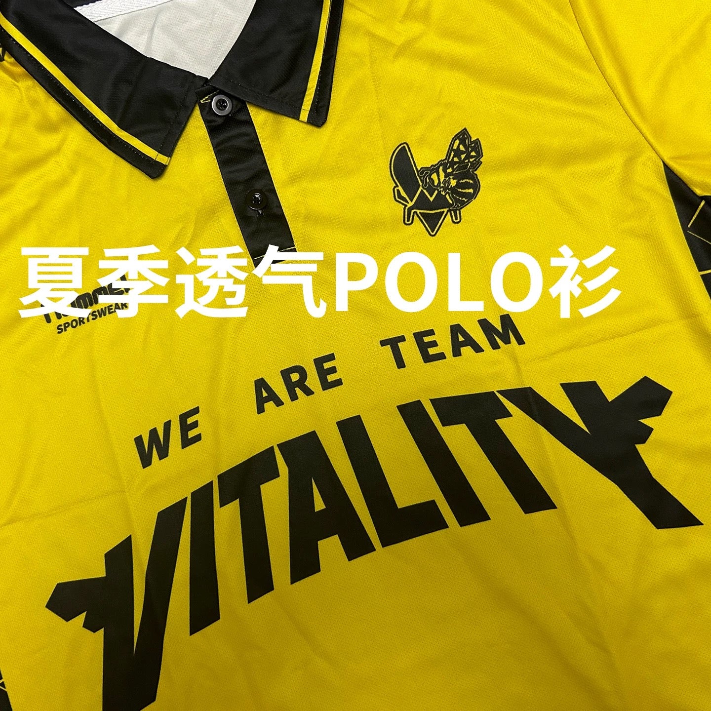 2025 Vitality Team | CSGO ZYWOO/ROPZ Yellow Polo Shirt - Image 4