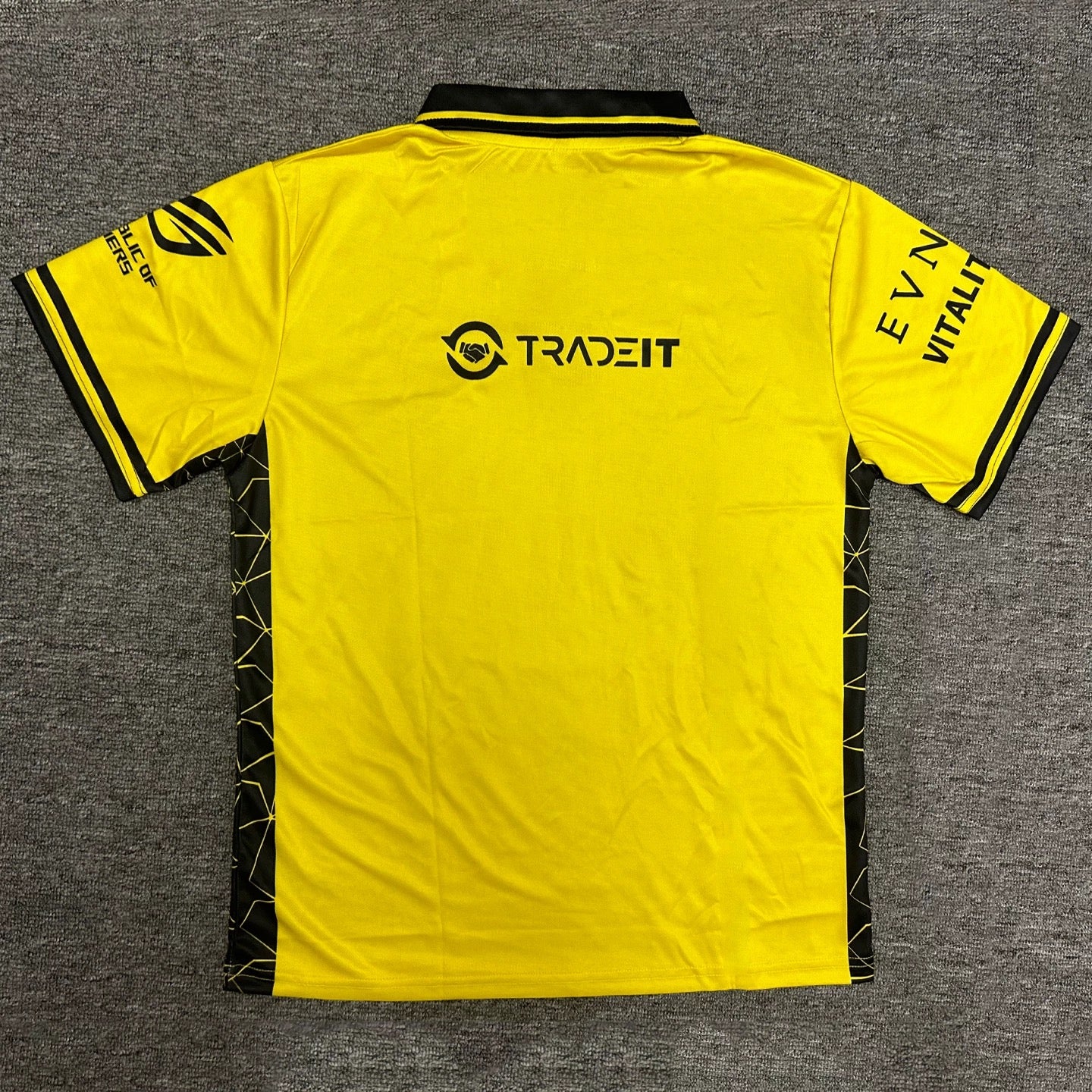 2025 Vitality Team | CSGO ZYWOO/ROPZ Yellow Polo Shirt - Image 5