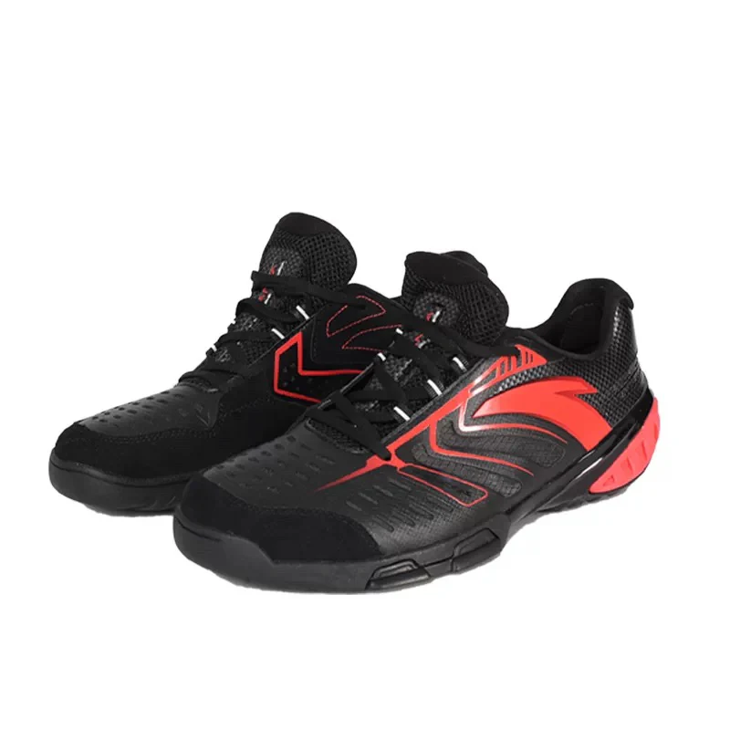 Anta 2 National Team Professional Fencing Shoes - Black/Red - Image 3
