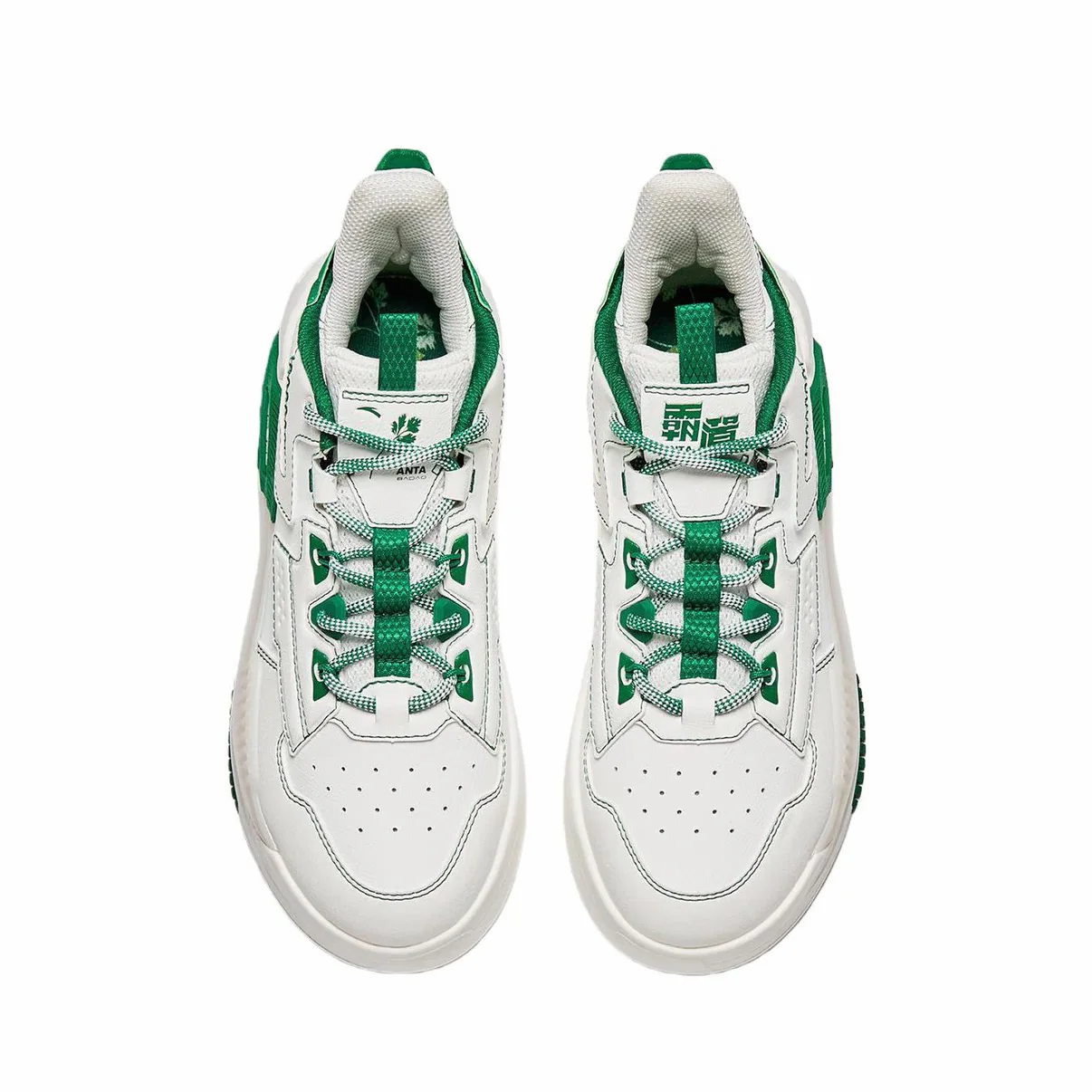 (Women & Men)Anta Badao 2026 Spring Casual Sneakers - White/Green - Image 5