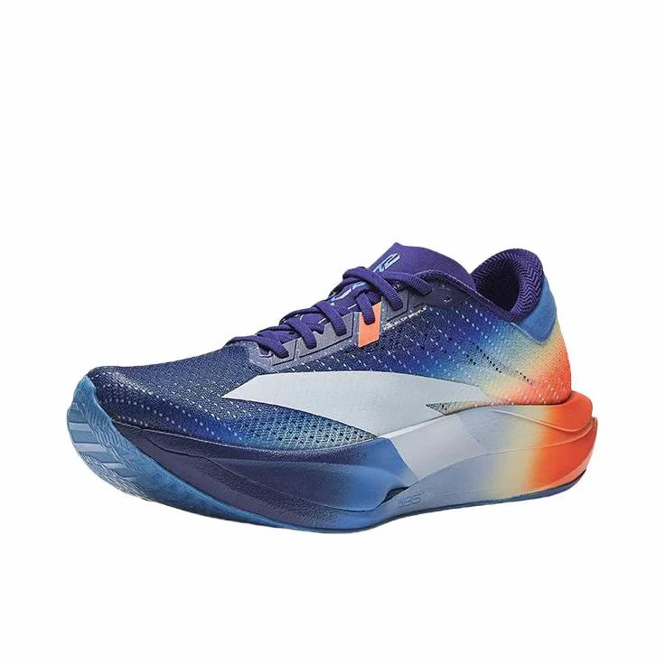 (Women & Men)Anta C202 7.0 Double-Layer Nitrogen 85 Technology Running Shoes - Blue/Orange - Image 2