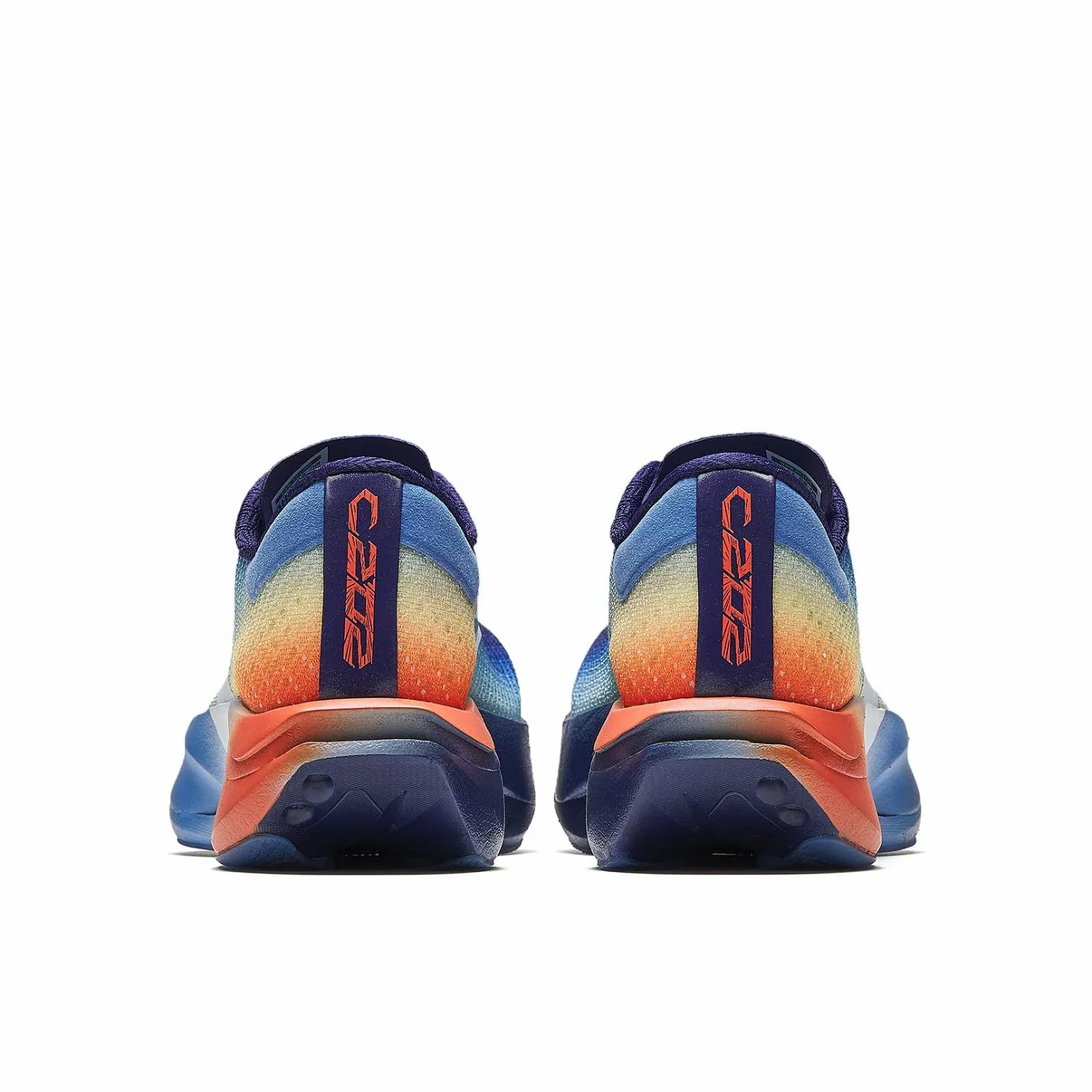 (Women & Men)Anta C202 7.0 Double-Layer Nitrogen 85 Technology Running Shoes - Blue/Orange - Image 4
