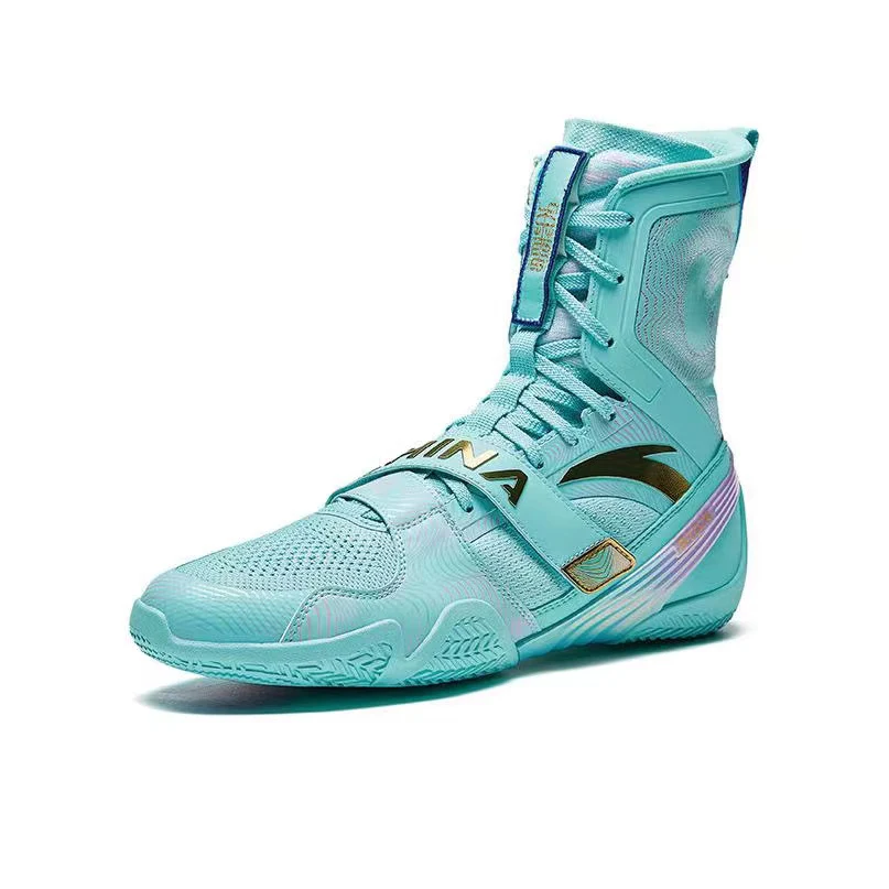 Anta | China National Team 2024 Paris Olympics Professional Boxing Shoes - Green/Black - Image 2