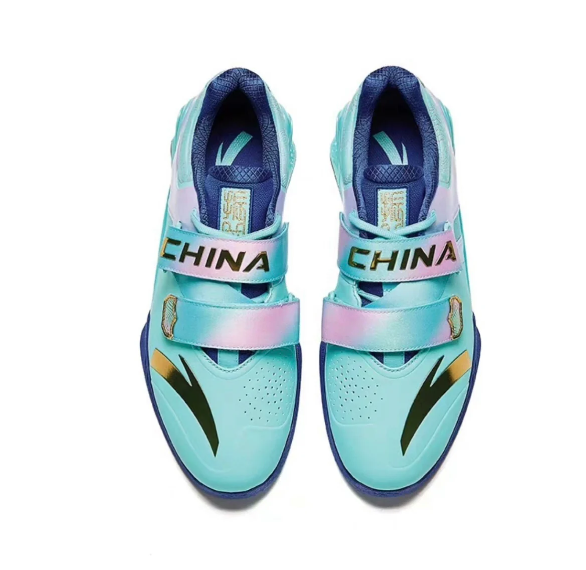 Anta | China National Team 2024 Paris Olympics Weightlifting Training Squat Shoes - Green - Image 5