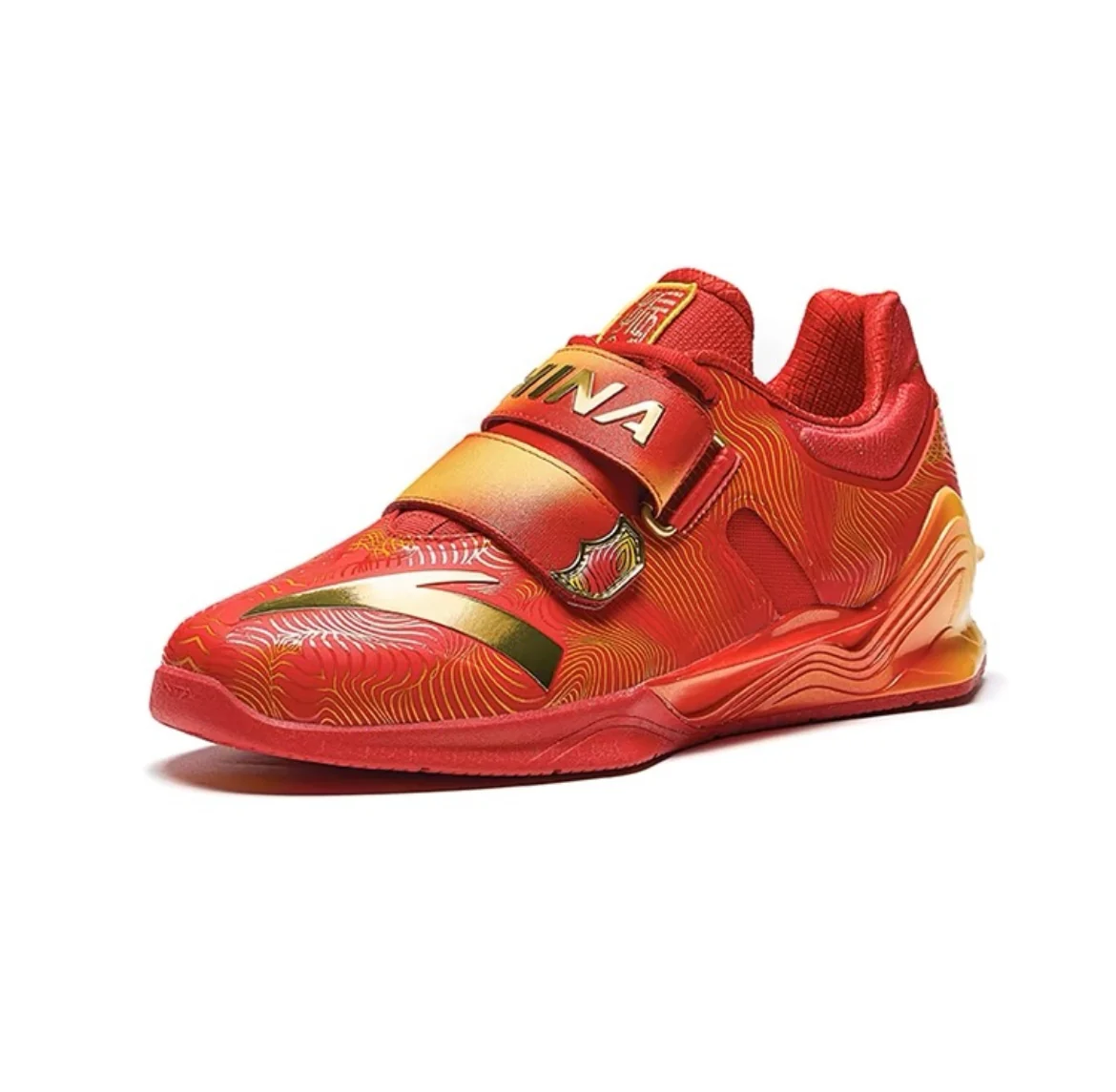 Anta | China National Team 2024 Paris Olympics Weightlifting Training Squat Shoes - Red - Image 2