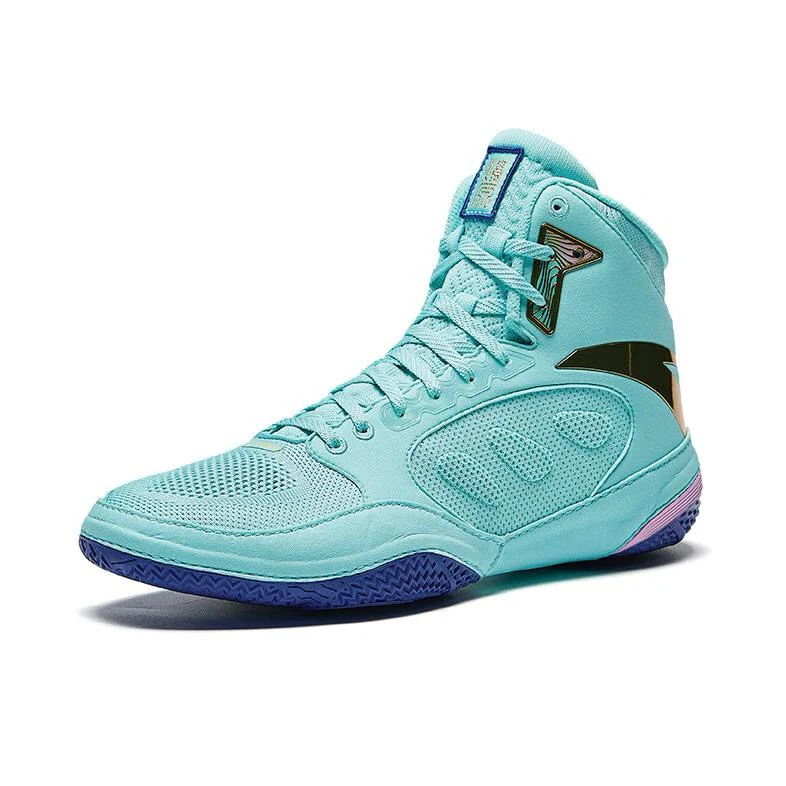 Anta | China National Team Professional Wrestling Shoes - Blue - Image 2