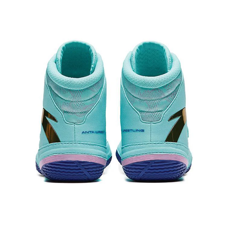 Anta | China National Team Professional Wrestling Shoes - Blue - Image 5
