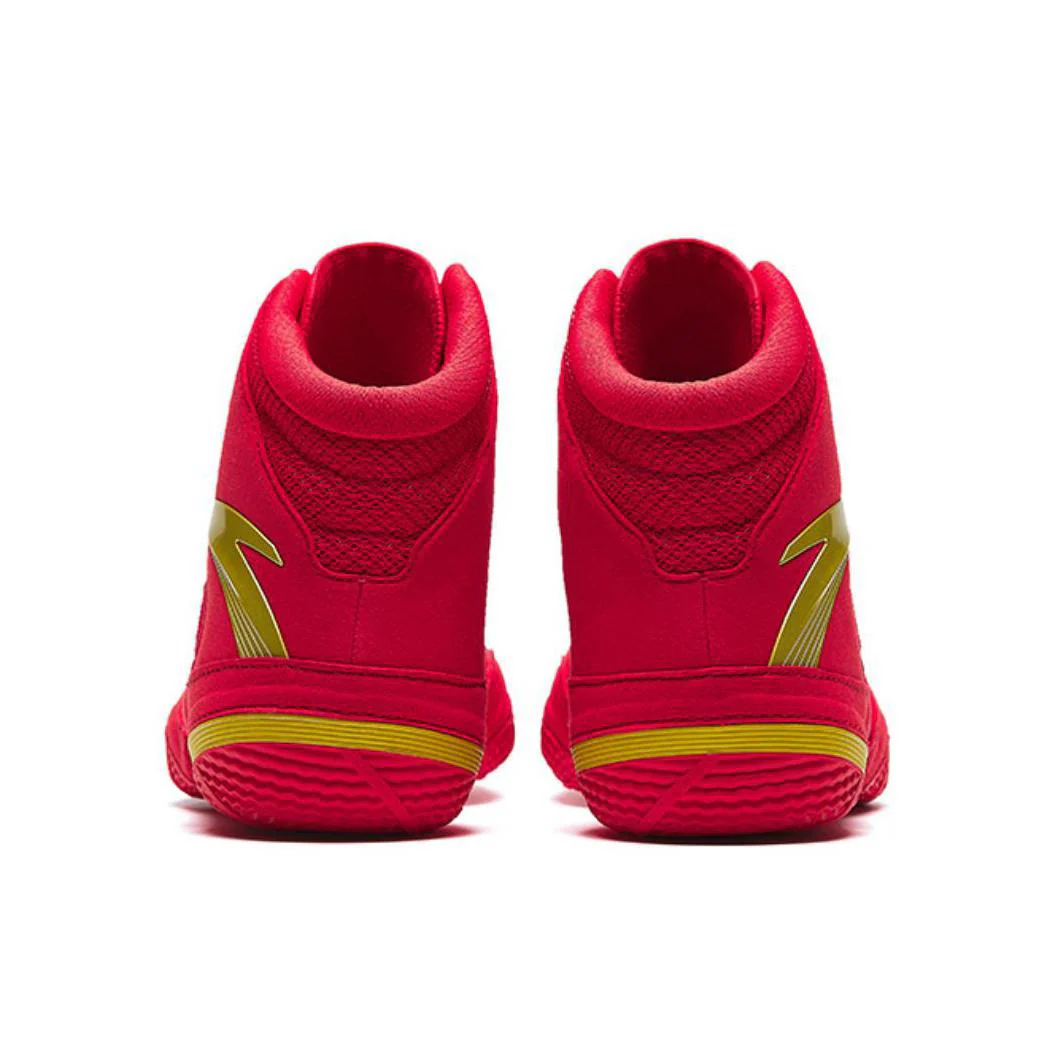 Anta | China National Team Professional Wrestling Shoes - Red/Gold - Image 3