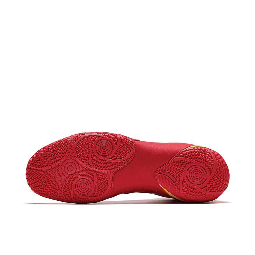 Anta | China National Team Professional Wrestling Shoes - Red/Gold/Black - Image 4