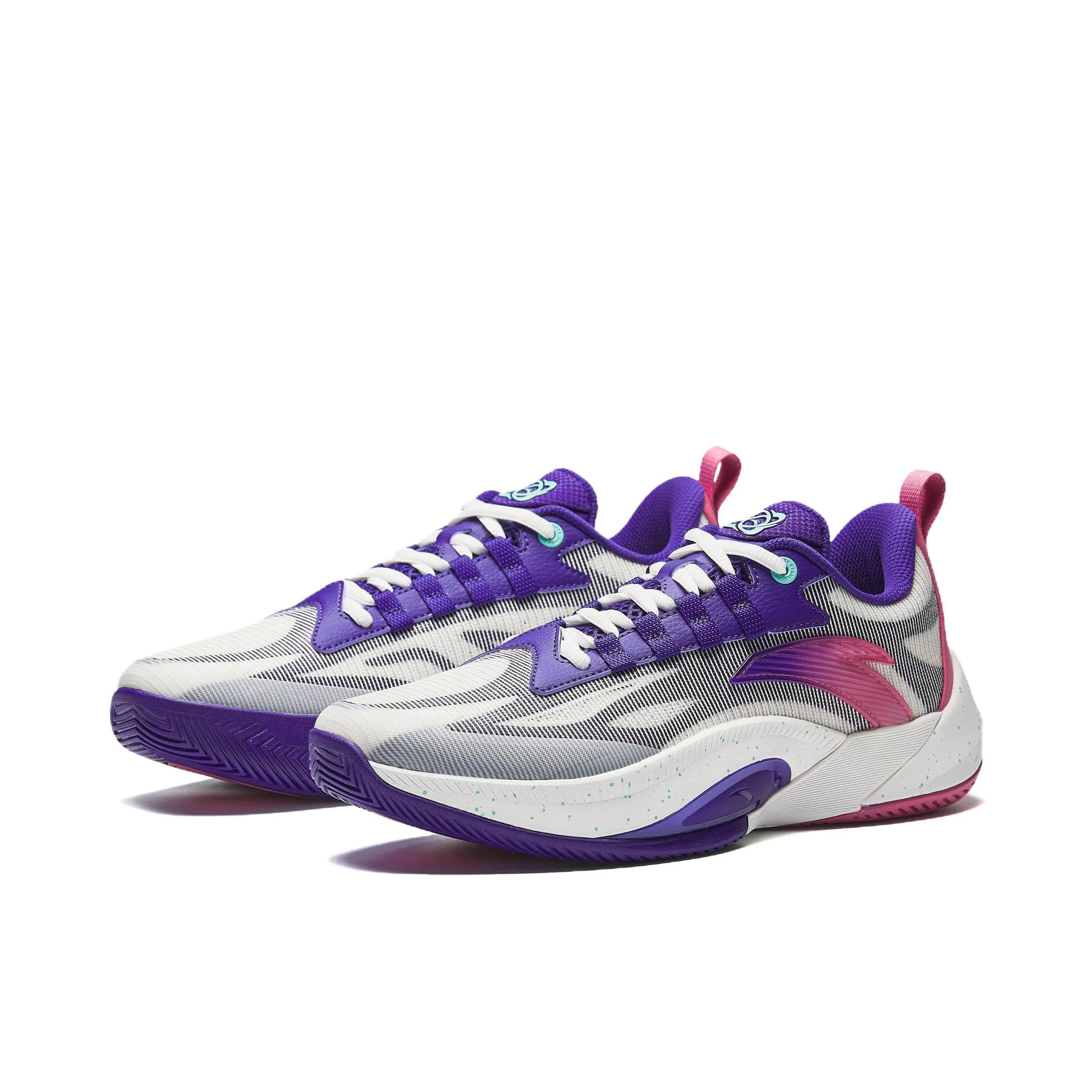 Donte DiVincenzo x Anta Instant ZAP 1 TD - White/Purple/Pink - Image 2
