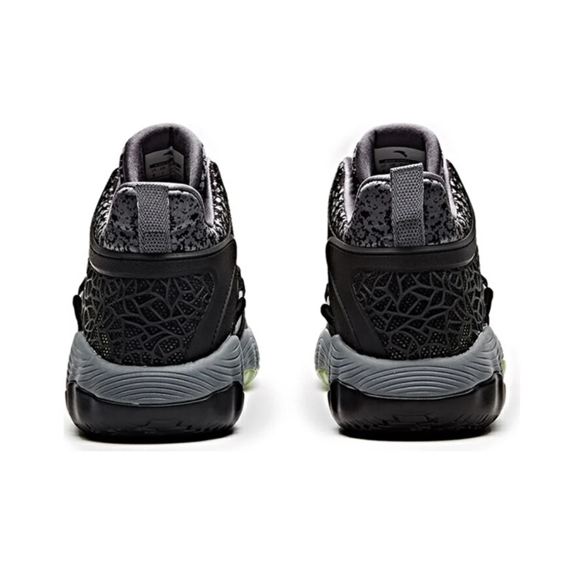 Anta KT Outdoor 2 Mid Basketball Shoes - Black/Green - Image 4