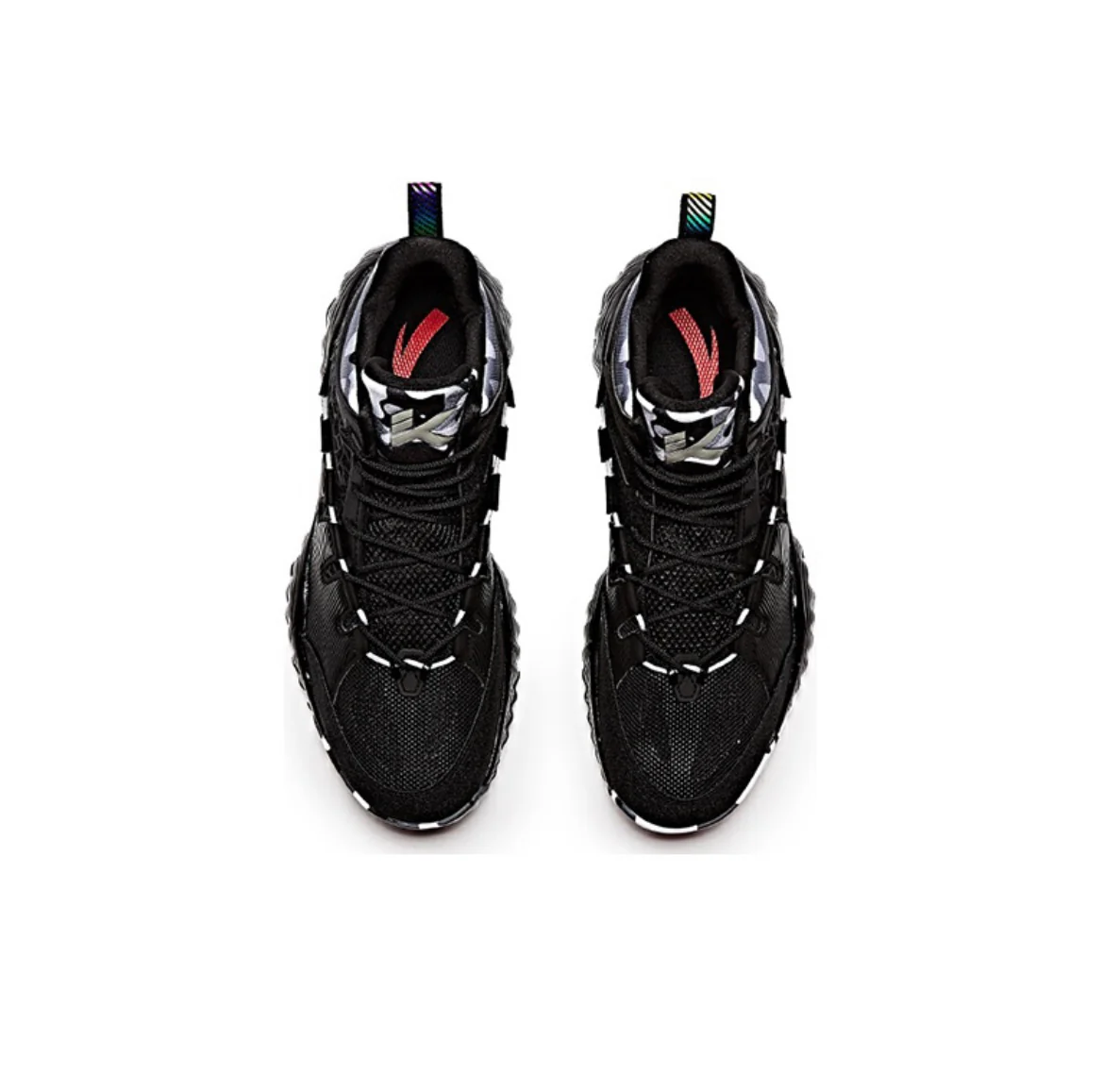 Anta KT Outdoor 2 Mid Basketball Shoes - Black/White - Image 3