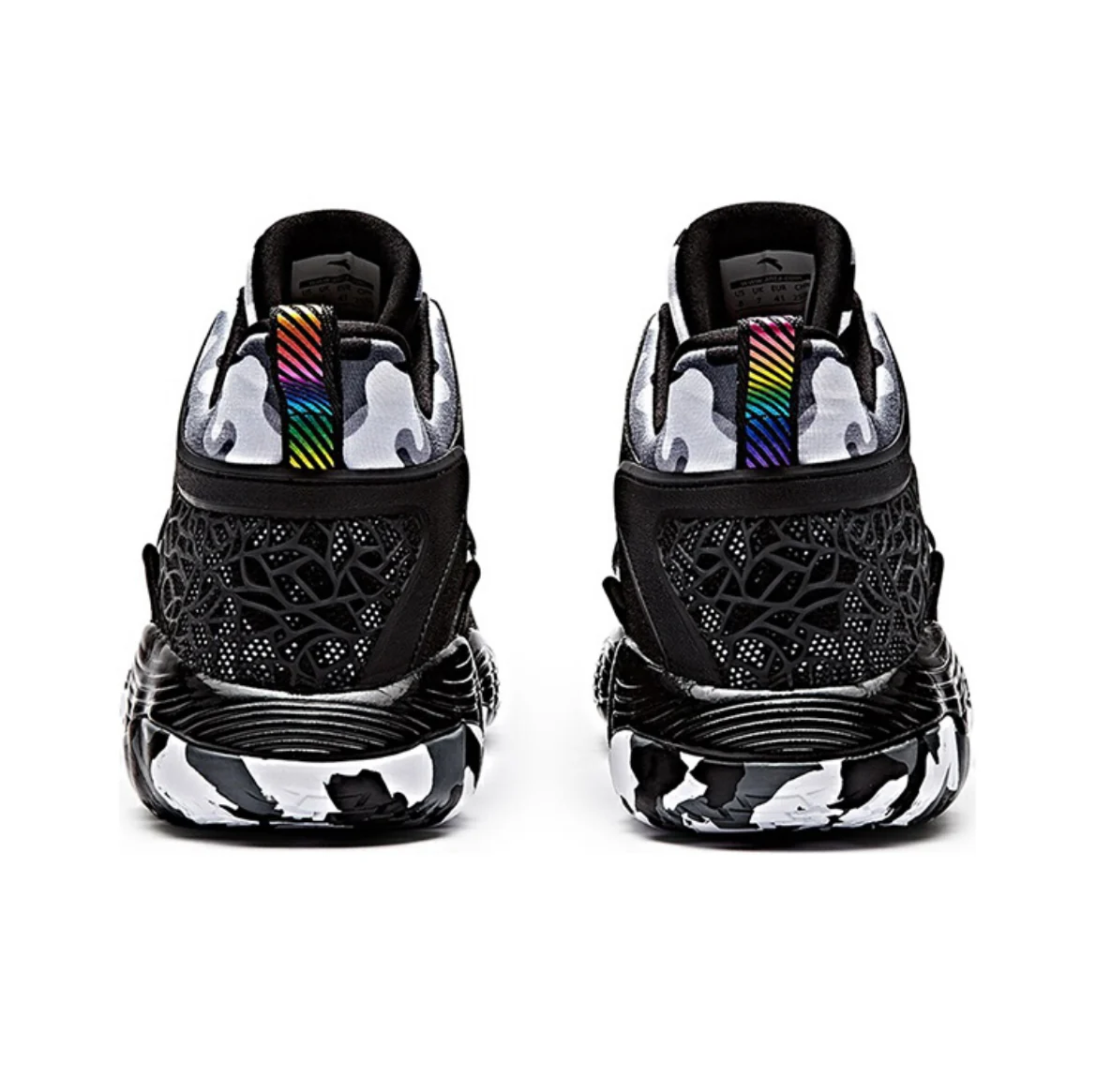 Anta KT Outdoor 2 Mid Basketball Shoes - Black/White - Image 4