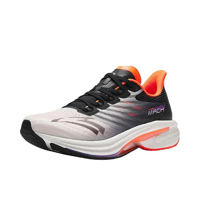 Anta Mach 4.0 Racing Running Shoes - Black/Orange - Image 2