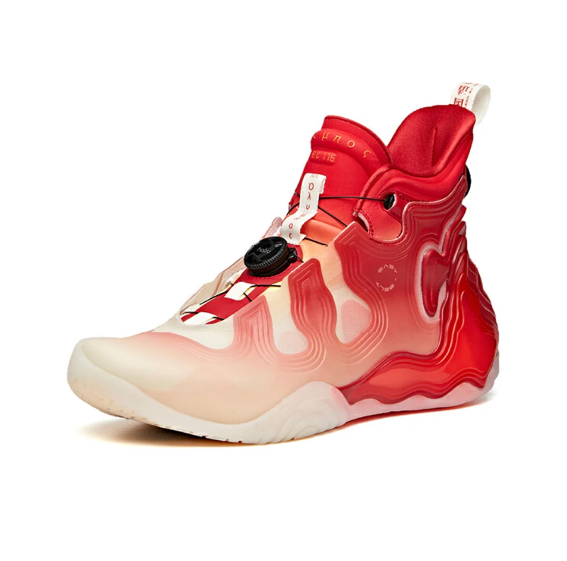 Anta Men‘s Star Peak High Basketball Shoes - Red - Image 2