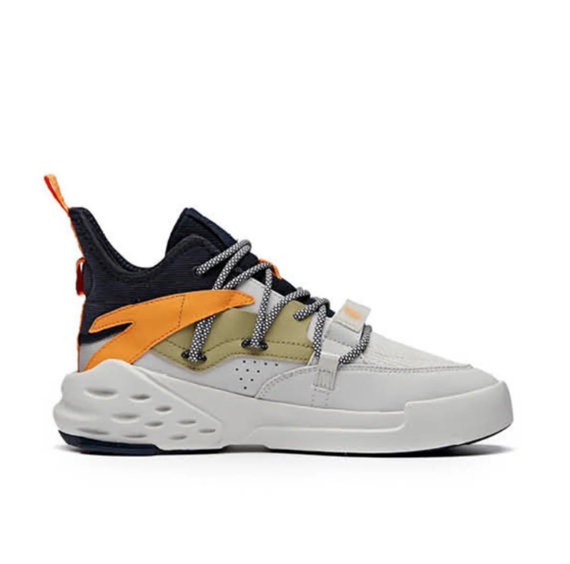 Anta Men's Badao 5 Mid Gray/Orange - Image 6