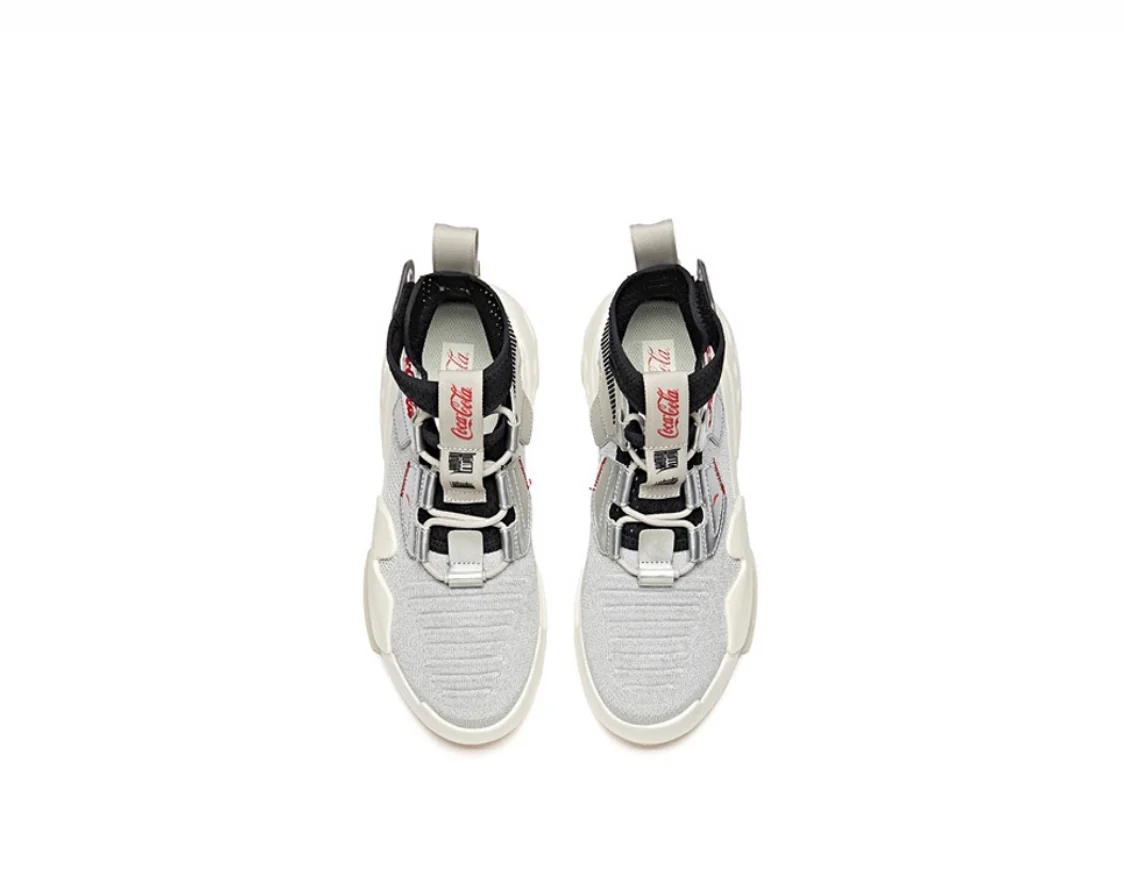 Anta Men's Badao Coca Cola x Zero Silver Black - Image 5