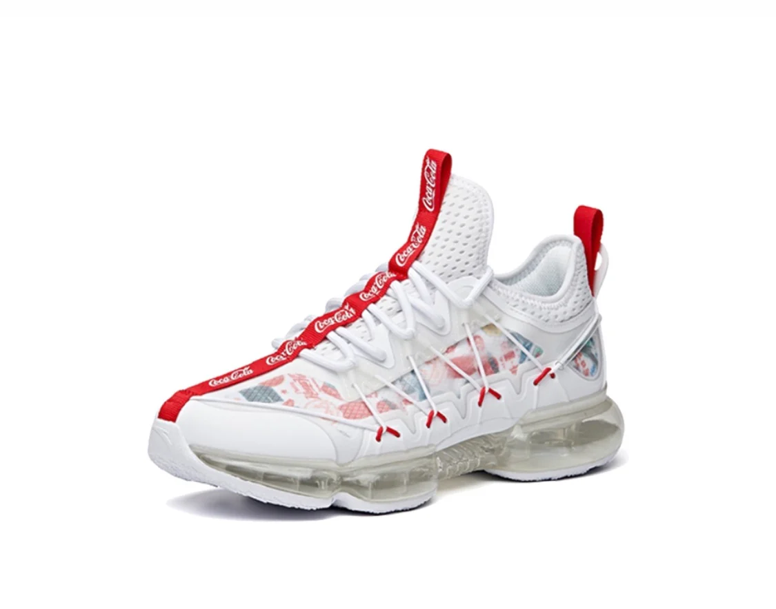 Anta Men's Coca Cola White/Red/Blue - Image 3