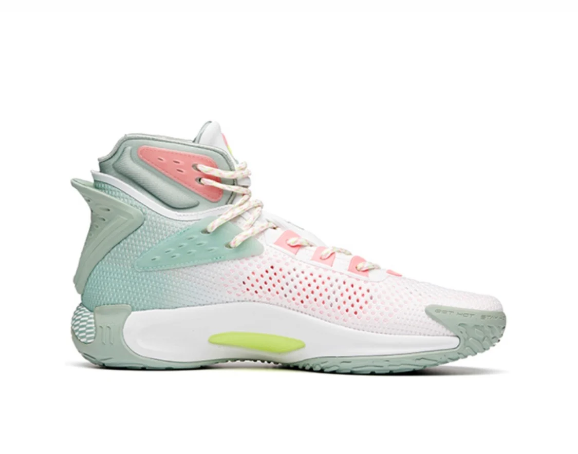 Anta Men's Klay Thompson Kt5 High White/Green/Pink - Image 3