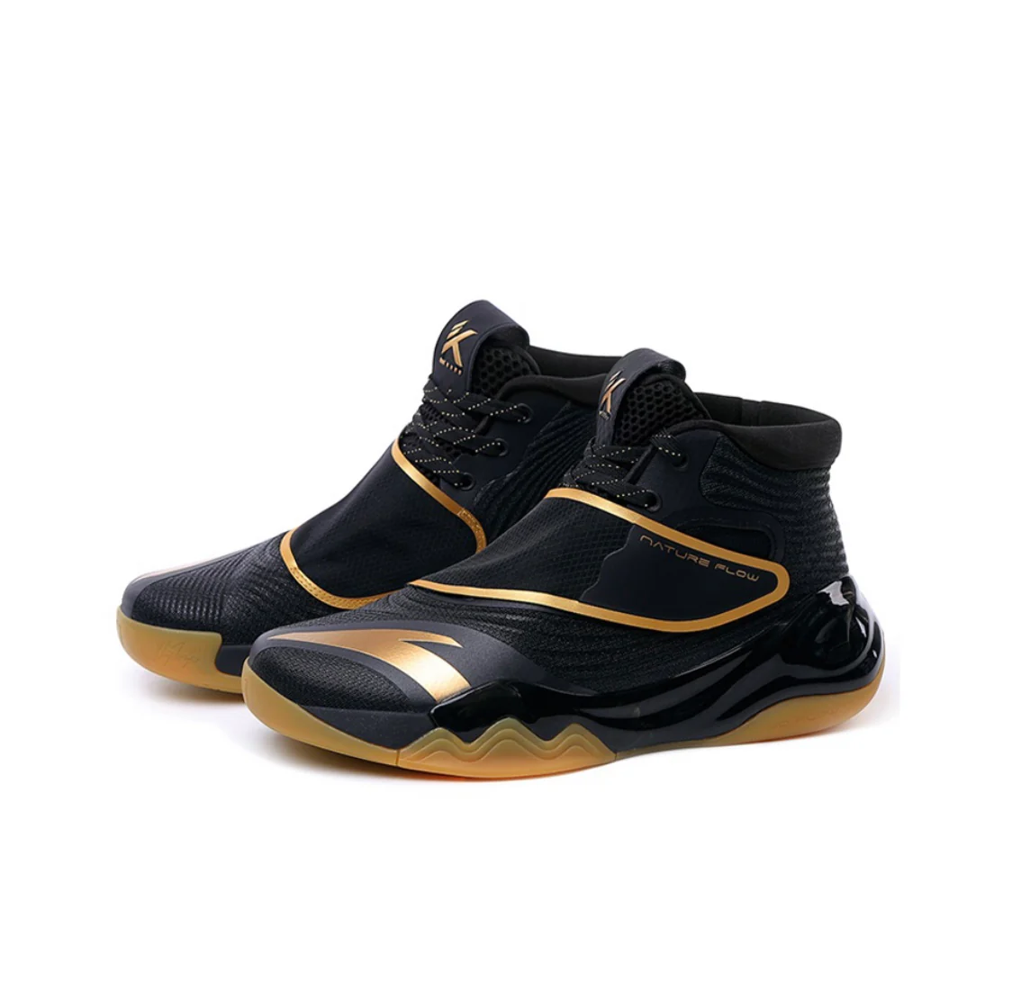 Anta Klay Thompson Kt6 "Black/Gold" High Basketball Shoes - Image 3