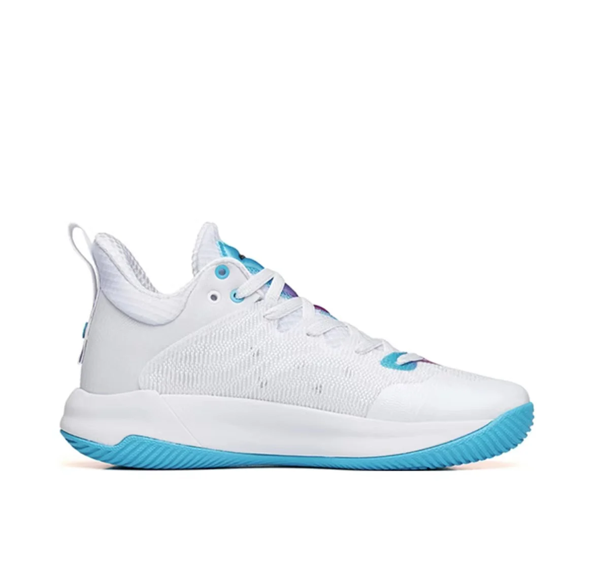 Anta Men's KT "The Mountain 1.0" Low Actual Basketball Shoes - White/Blue/Purple - Image 3