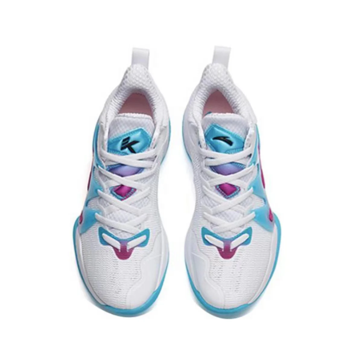 Anta Men's KT "The Mountain 1.0" Low Actual Basketball Shoes - White/Blue/Purple - Image 4