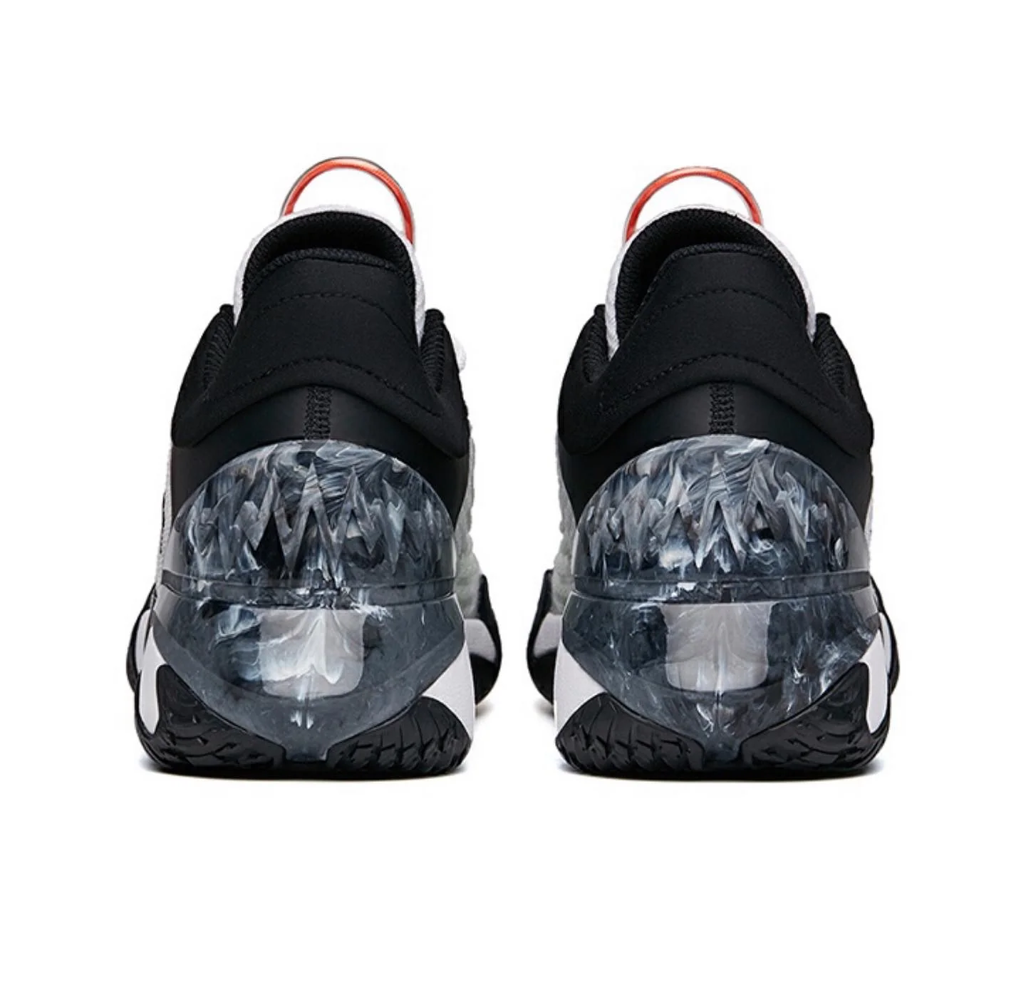 Anta Men's Shock The Game 逆刃 Low Basketball Shoes Black/White - Image 3