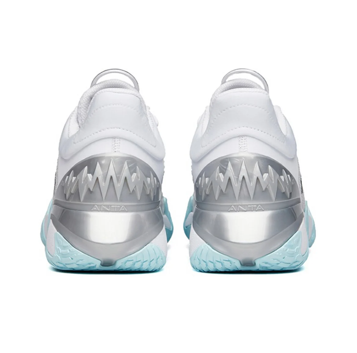 Anta Men's Shock The Game 逆刃 Low Basketball Shoes White - Image 3