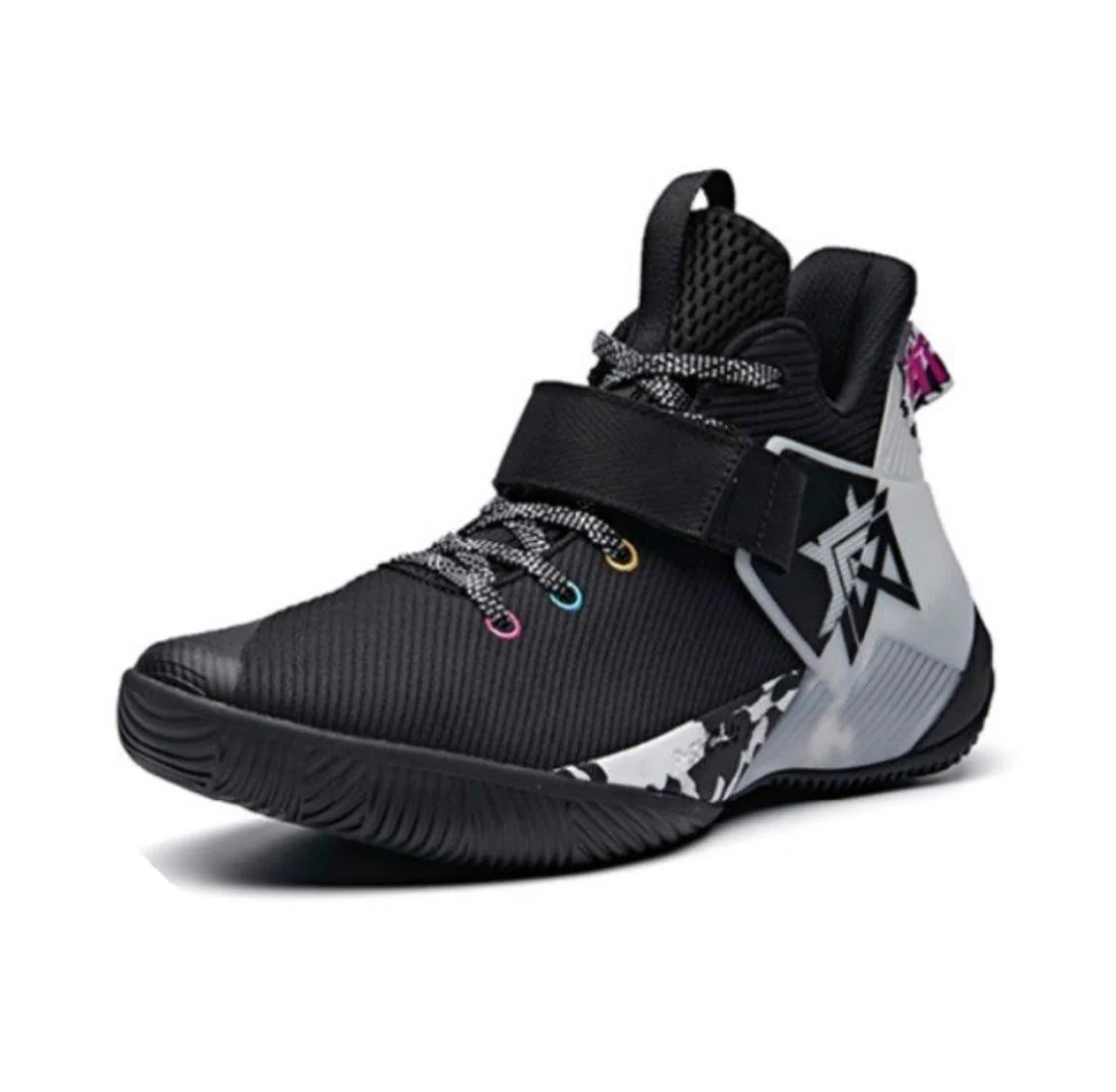 Anta Men's Shock The Game 3.0 Black/White/Purple - Image 2