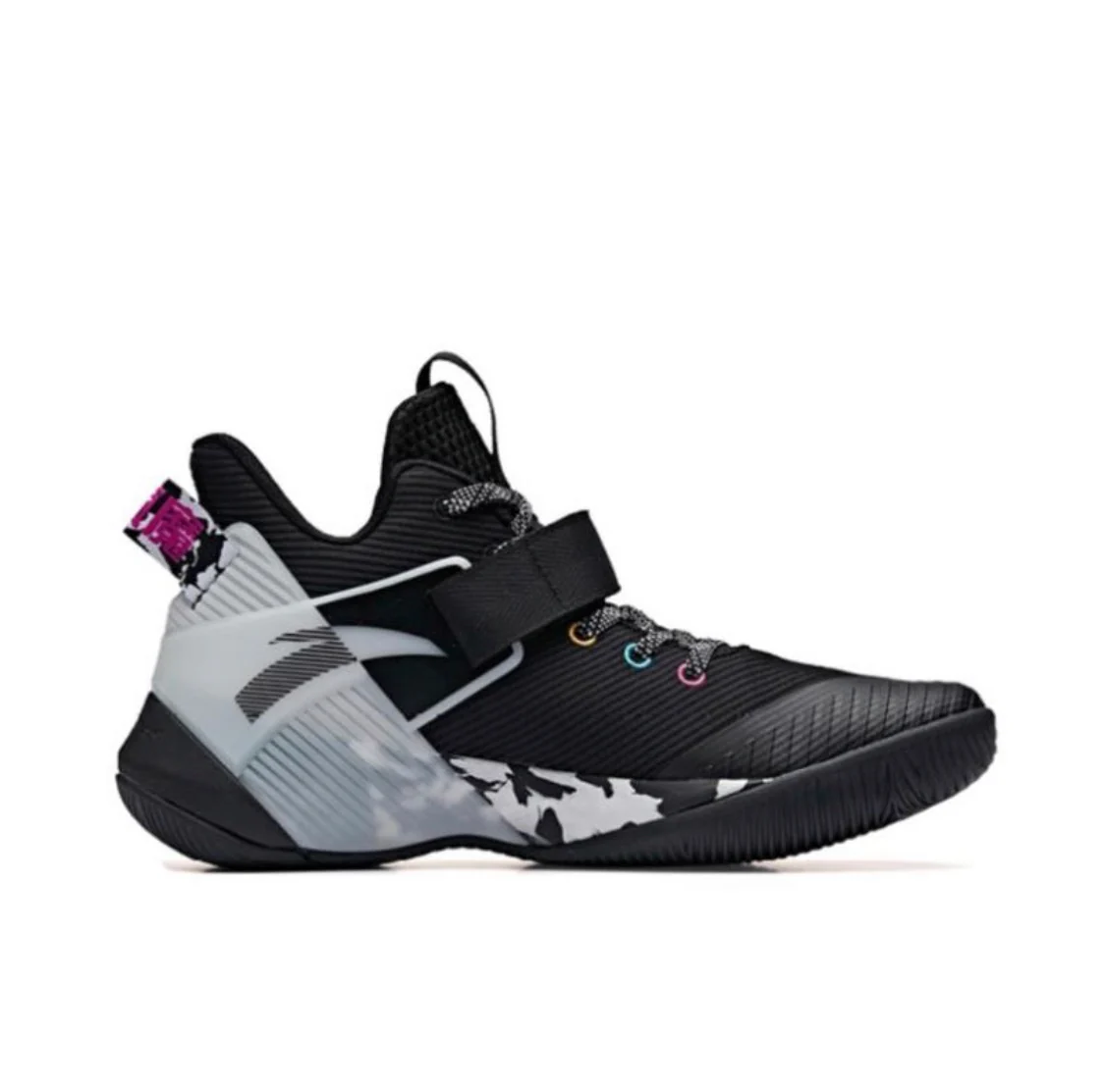 Anta Men's Shock The Game 3.0 Black/White/Purple - Image 5