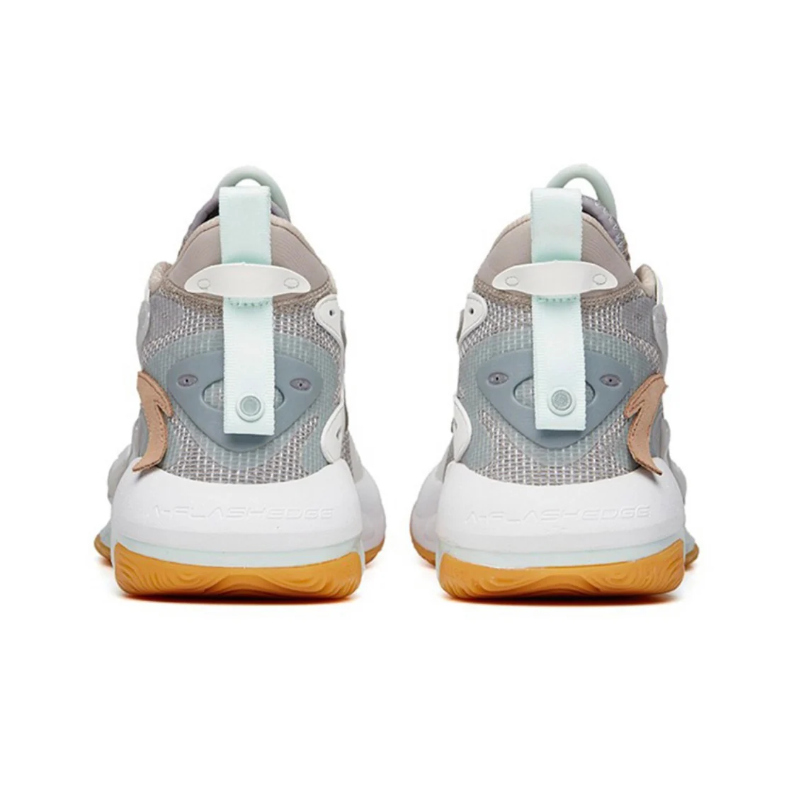 Anta Men's Shock The Game 5.0 Crazy Tide 3.0 High Basketball Shoes Light Grey - Image 4