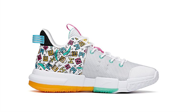 Anta Men's Shock The Game "Daringly" 2.0 White/Black/Green - Image 6