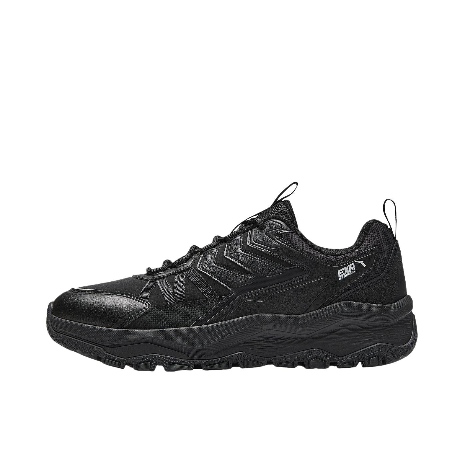 （Women & Men）Anta Mountain Exploration Low Top Trail Running Shoes - Black