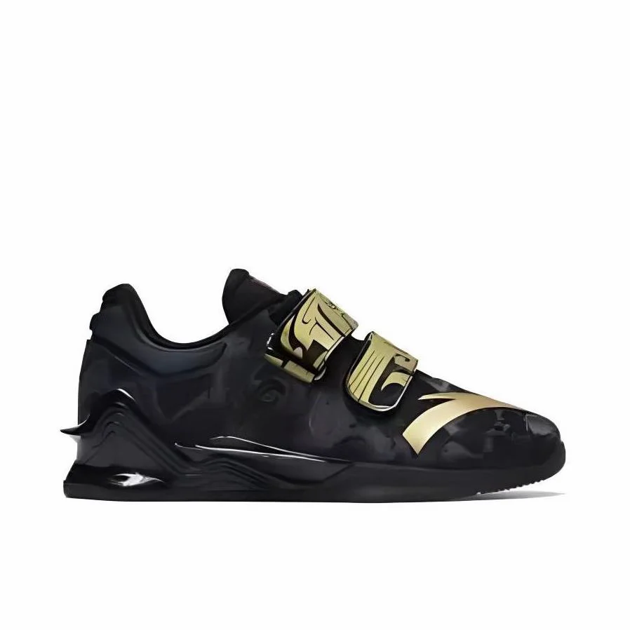 Anta 2 National Team Professional Weightlifting Shoes / Squat Shoes - Black/Gold - Image 3