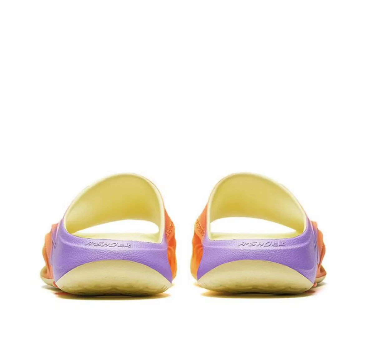 Anta Nitrogen Bubble Leisure Sports Recovery Slippers - Yellow/Orange/Purple - Image 3