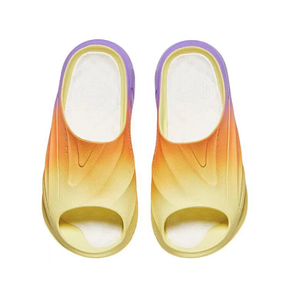 Anta Nitrogen Bubble Leisure Sports Recovery Slippers - Yellow/Orange/Purple - Image 5
