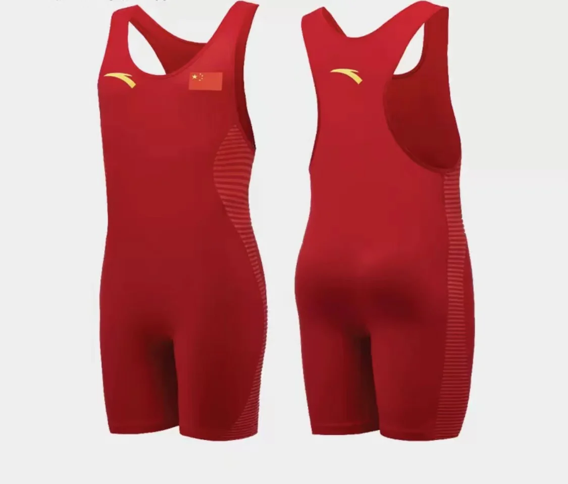Anta Professional Weightlifting Competition Uniform/One-piece suit/Freestyle Wrestling Uniform - Image 3