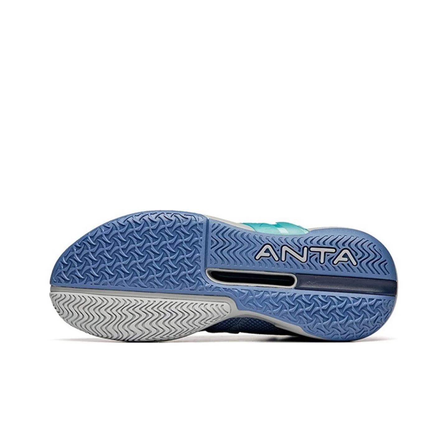 Anta Quick Fight 4 High Basketball Shoes - Blue/Gray - Image 3