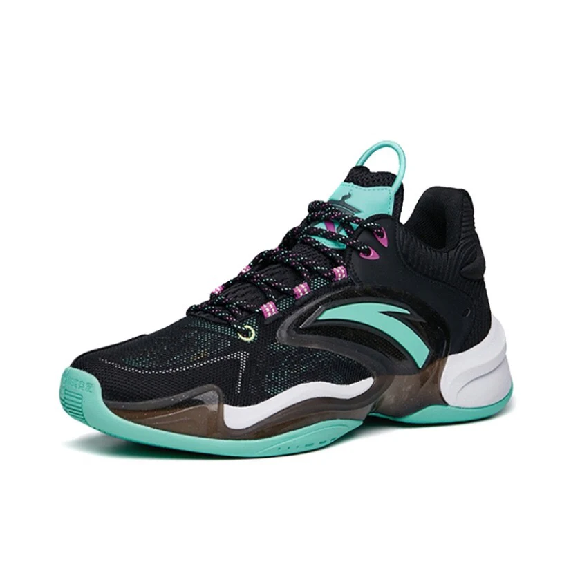 Anta Shock Wave 5 Heat Wave 3 - Black/Green - Image 2
