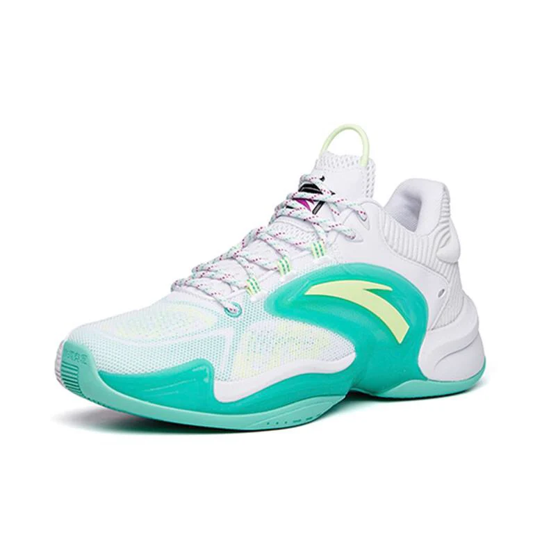 Anta Shock Wave 5 Heat Wave 3 - White/Green - Image 2