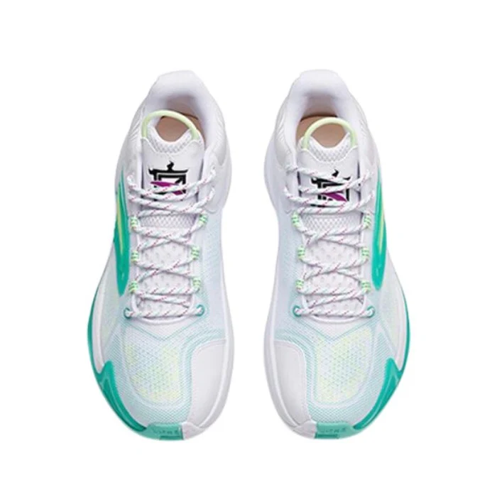 Anta Shock Wave 5 Heat Wave 3 - White/Green - Image 5