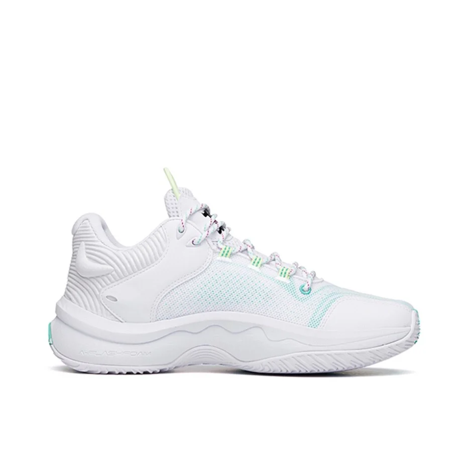 Anta Shock Wave 5 Heat Wave 3 - White/Green - Image 6