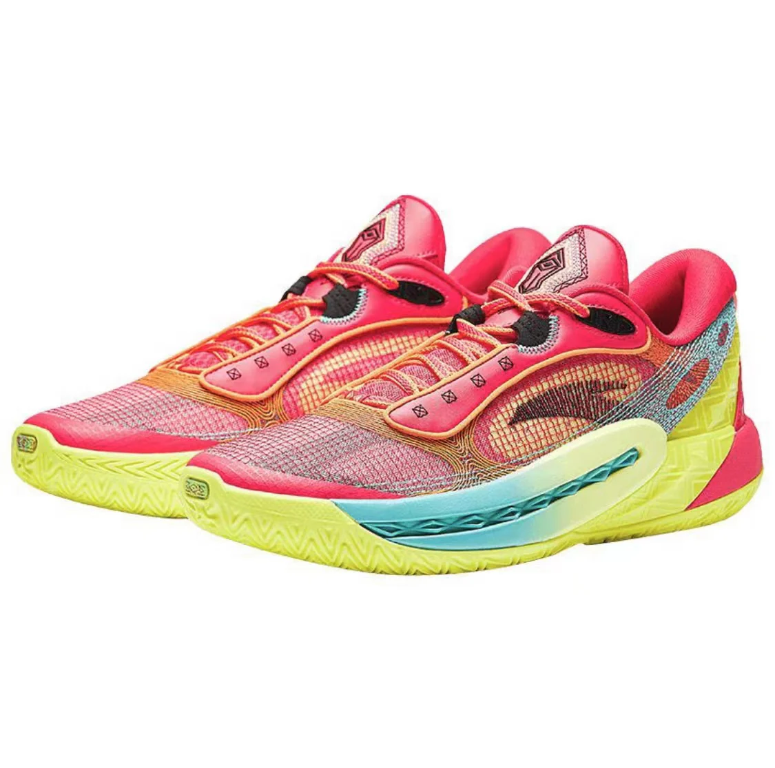 （Women & Men）Anta Shock Wave 6 - Red/Yellow - Image 2