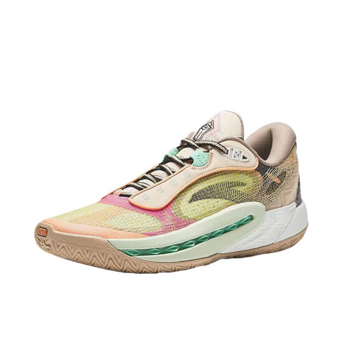 (Women & Men)Anta Shock Wave 6 - Yellow/Brown/Pink - Image 2