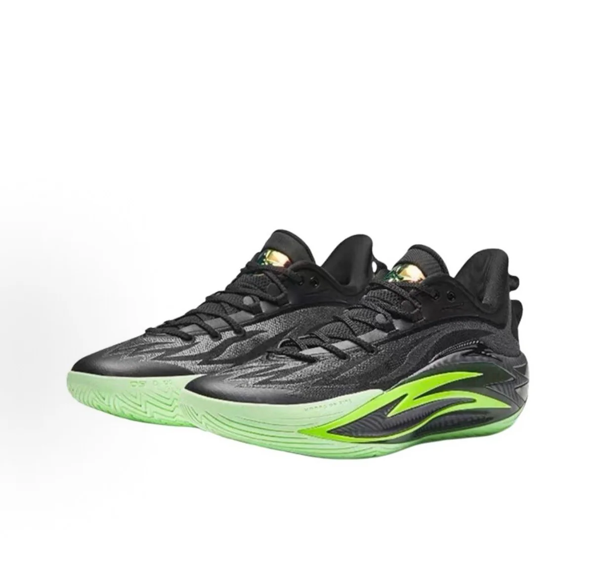 Anta Shock Wave 7 - Black/Fluorescent Green - Image 2