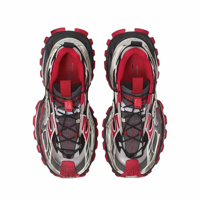 ANTA SNEAKERVERSE StrataVerse Rock Layer Low Dad Shoes - Red/Gray - Image 5