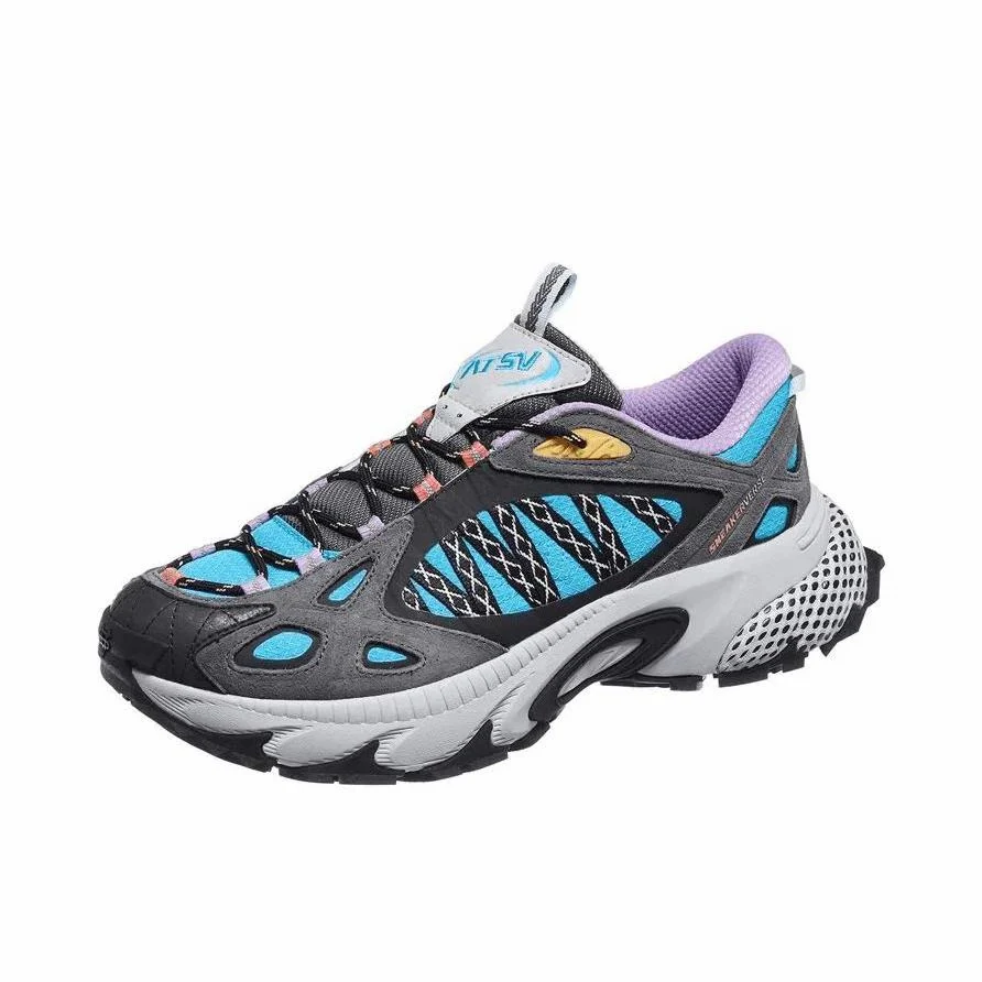 ANTA SNEAKERVERSE ZIGZAG Low-top Casual Shoes - Blue/Gray/Black - Image 2