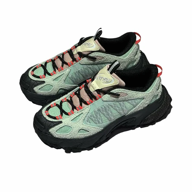 （Women）ANTA SNEAKERVERSE ZIGZAG Low-top Casual Shoes - Green - Image 2