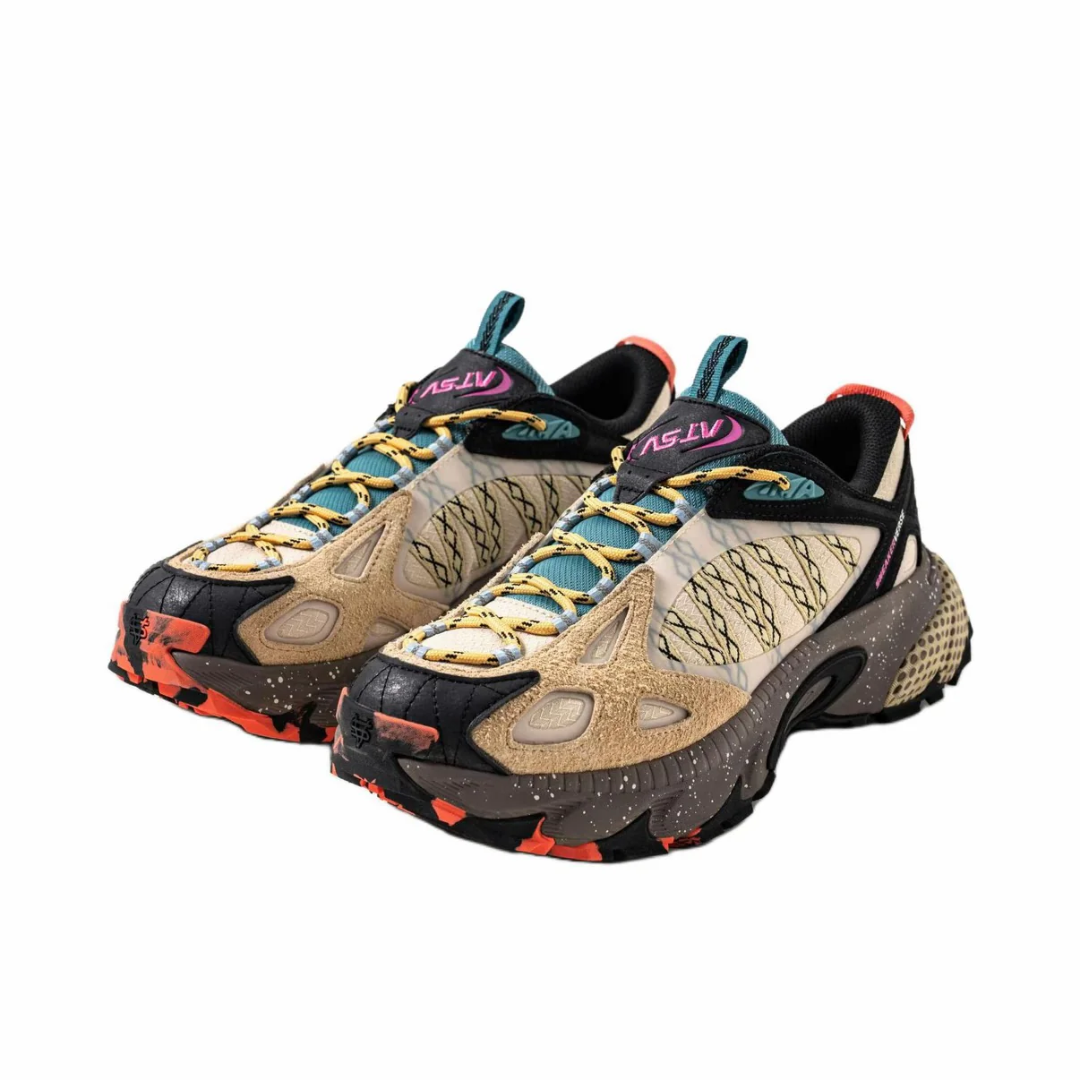 ANTA SNEAKERVERSE ZIGZAG Low-top Casual Shoes - Light Brown - Image 2