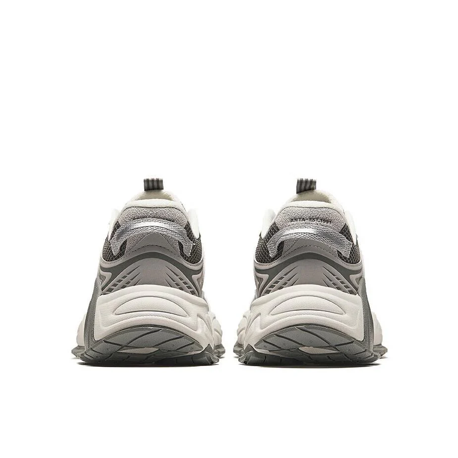 (Men & Women) Anta Star Moon 2 Retro Dad Shoes - Pigeon Grey - Image 4